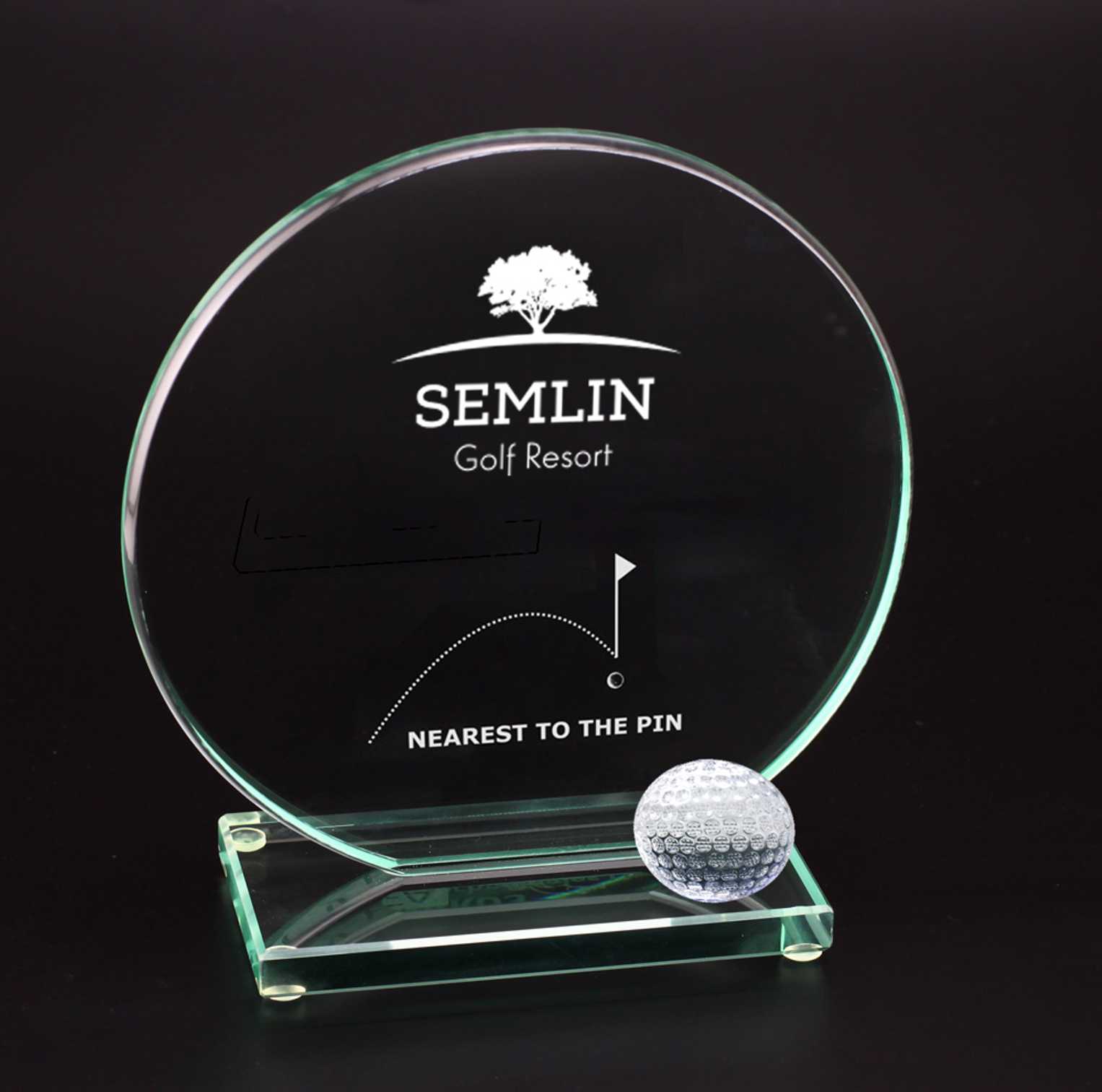Bild von GOLF-Trophäe Glas Round BUDGET